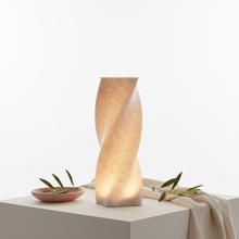 Luminária de Mesa Torção Dourada