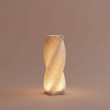 Luminária de Mesa Torção Dourada
