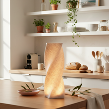 Luminária de Mesa Torção Dourada